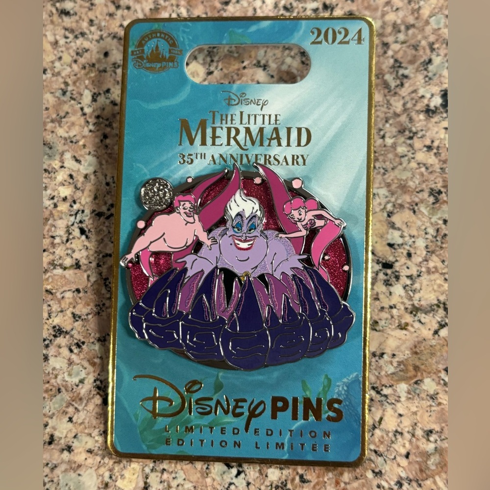 2024 Disney Parks The Little Mermaid 35th Anniversary Ursula LE Pin